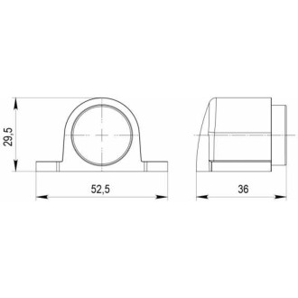 Магнитный напольный упор дверной Punto DFIX/MF52 DSM-52 CP-8