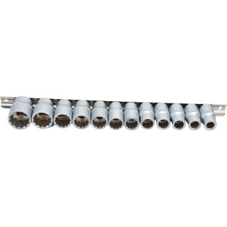 Набор торцевых головок двенадцатигранных Rockforce RF-4121-9