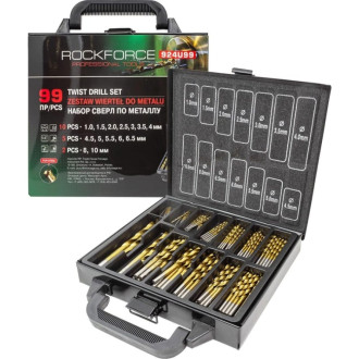 Набор сверл по металлу Rockforce RF-924U99