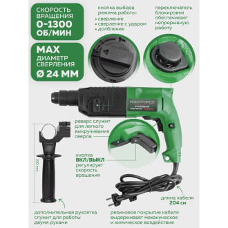 Электрический перфоратор Rockforce RF-Z1C-DH02-26