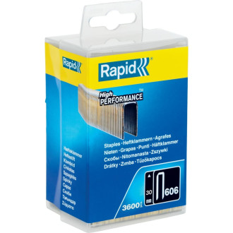 Супертвердые закаленные узкие скобы Rapid 30 мм тип 55 3600 шт.