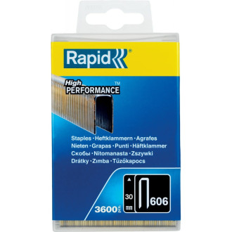 Супертвердые закаленные узкие скобы Rapid 30 мм тип 55 3600 шт.