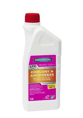 Антифриз RAVENOL LTC Lobrid Technology Coolant Premix -40C готовый к применению, лила, 12++, 1.5 л