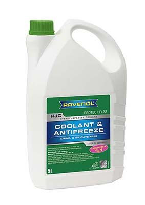Антифриз RAVENOL HJC Hybrid Japanese Coolant Concentrate концентрат, зеленый, 5 л