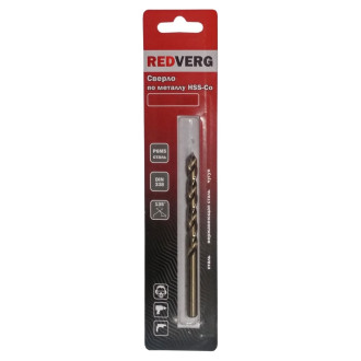 Кобальтовое сверло по металлу REDVERG 500401