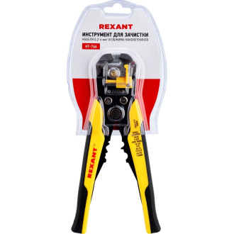 Инструмент для зачистки кабеля и обжима наконечников REXANT ht-766