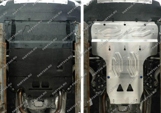Защита картера и КПП для Audi A6 2011-н.в./A6 Allroad 2012-н.в./A7 2010-2018 Rival 333.0314.2