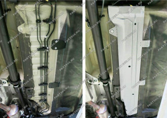 Защита топливных трубок Nissan Terrano 14/Renault Duster 11/Kaptur 16 Rival 333.4716.1