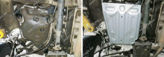 Защита топливного бака для Nissan Terrano 4WD, Duster 4WD, Kaptur 4WD Rival 333.4718.1