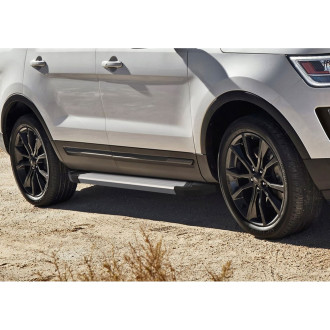 Пороги Ford Explorer V 2011-2015 2015-2017 2017- Rival Silver