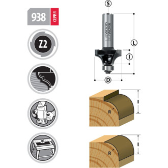 Радиусная фреза WOODWORK 938.3095.12