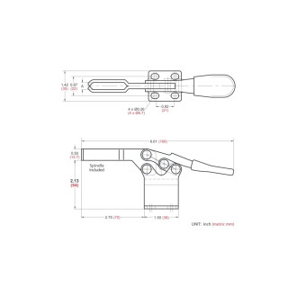 Механический струбцина WOODWORK GH-225-DHB