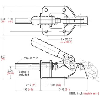 Шатунный струбцина WOODWORK GH-302-FM