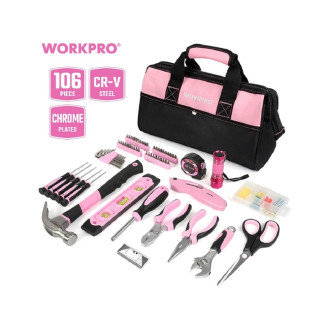 Набор инструментов для домашнего ремонта WORKPRO Pink Lady