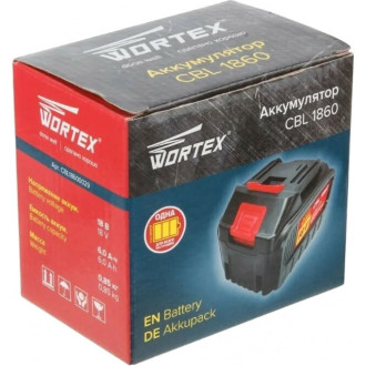 Аккумулятор WORTEX 18 В, 6 Ач