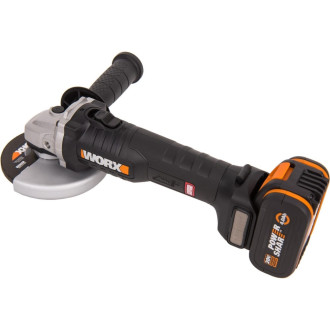Бесщеточная аккумуляторная болгарка (ушм) WORX WX812