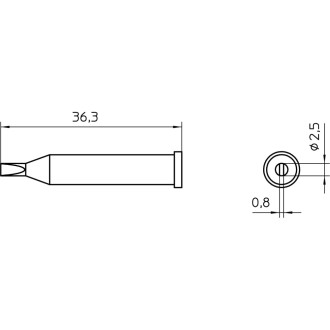 Паяльное жало WELLER XT BSC