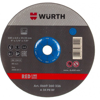 Зачистной диск по стали Wurth 0669260236961 10