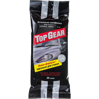 Очищающие влажные салфетки для стекол, фар и зеркал TOPGEAR TOP GEAR