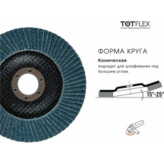 Лепестковый торцевой круг TOTFLEX AGGRESSOR