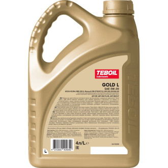 Моторное масло TEBOIL Gold L 5w-30, 4 л