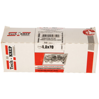 Саморез Tech-Krep 4,8х70 RAL6005 тёмно-зелёный 30 шт.