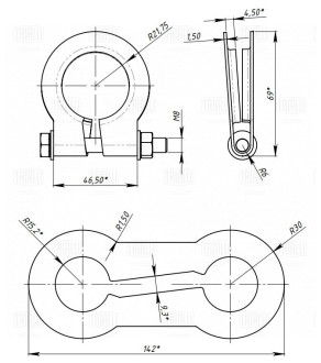 Кольцевой хомут TRIALLI ECLP 45