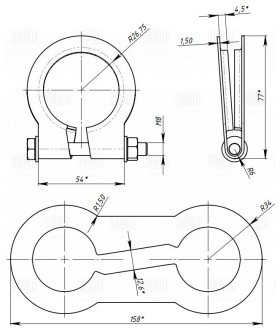Кольцевой хомут TRIALLI ECLP 54