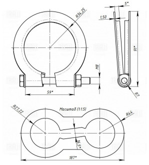 Кольцевой хомут TRIALLI ECLP 68