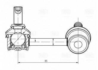 Левая стойка заднего стабилизатора для Nissan Teana J32 (08-) TRIALLI SP 1403