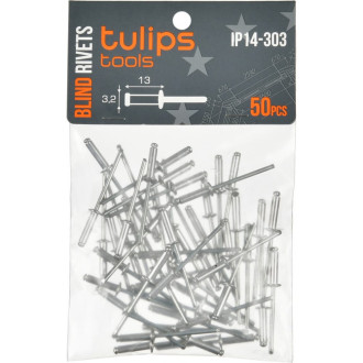 Вытяжные заклепки Tulips Tools 3.2х13 мм 50 шт.