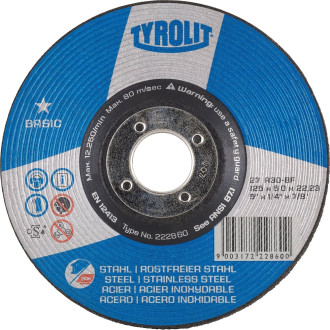 Шлифовальный диск Tyrolit Basic А30-BF