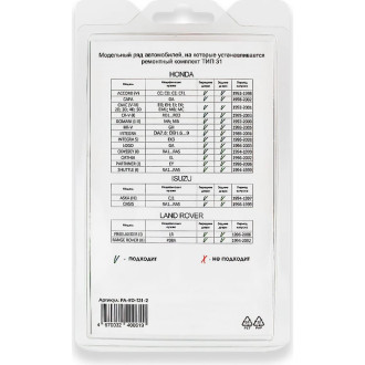 Ремкомплект ограничителей дверей Unevix PA-RD-T31-2