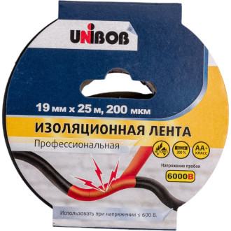 Изолента пвх Unibob 211753