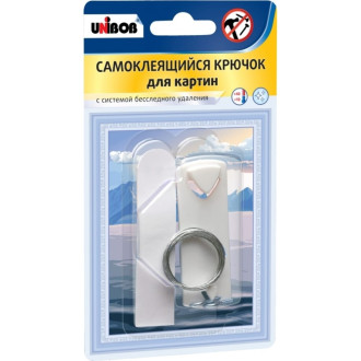 Самоклеящийся крючок для картин Unibob 211793