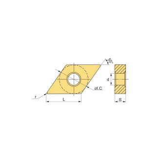 Токарная пластина UARGUS DNMG150608-MM PPS