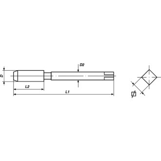 Набор метчиков VOLKEL V55322