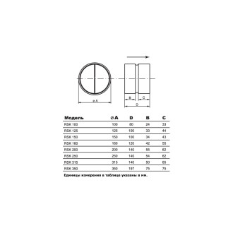 Обратный клапан Ventart RSK-315