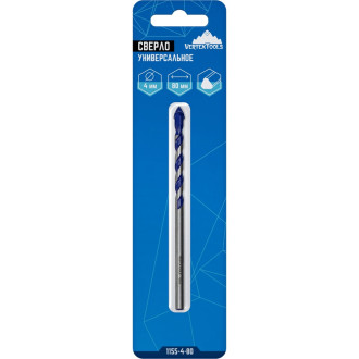 Универсальное сверло vertextools 1155-4-80
