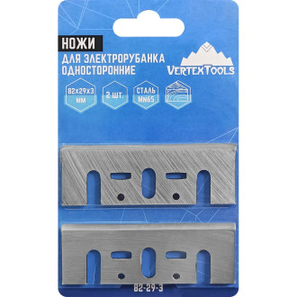 Односторонние ножи для электрорубанка vertextools 82-29-3