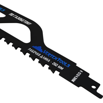 Полотно для сабельной электроножовки по газобетону vertextools K-S1243HM