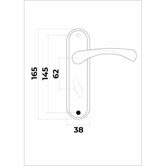Ручка VETTORE 62.323 WC SN/CP