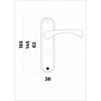 Ручка VETTORE 62.323 WC GP