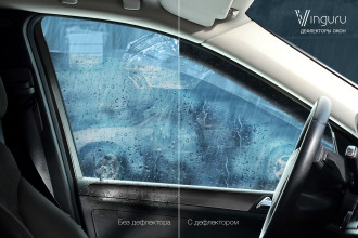 Накладные дефлекторы окон Ford Focus III 2011-, сед. vinguru AFV23811