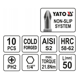 Крестовая бита YATO YT-0478