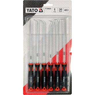 Набор длинных крючков YATO YT-08428