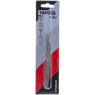 Изогнутый пинцет YATO YT-6907