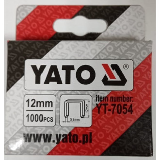 Скобы для степлера YATO 12 мм 11.3х0.7 мм 1000 шт.