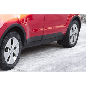 Молдинги на двери для Kia Soul 2014-2016, шагрень / Киа Сол