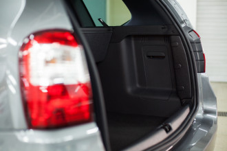 Накладки на боковые стойки багажника для Nissan Terrano 2014-2015, шагрень / Ниссан Террано